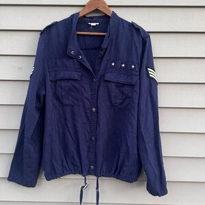 Sailor Navy military blouse top shirt women’s Tribal Jeans XL